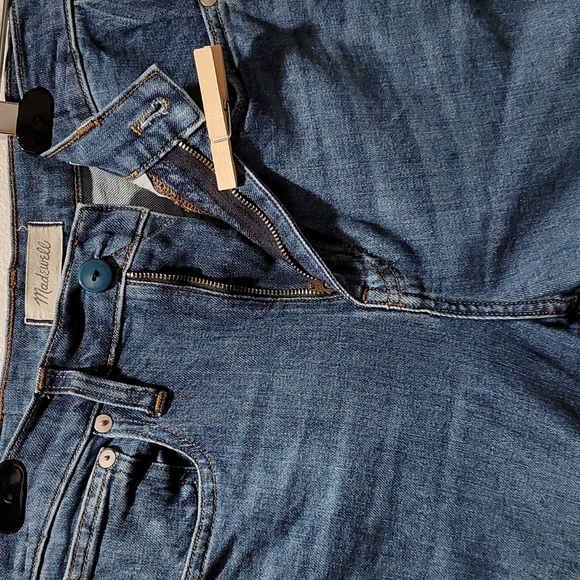 MADEWELL STRAIGHT LEG HIGH WAISTED DENIM BLUE MOM JEANS ECO SLIM BOYJEAN PANT 26 - Picture 5 of 16